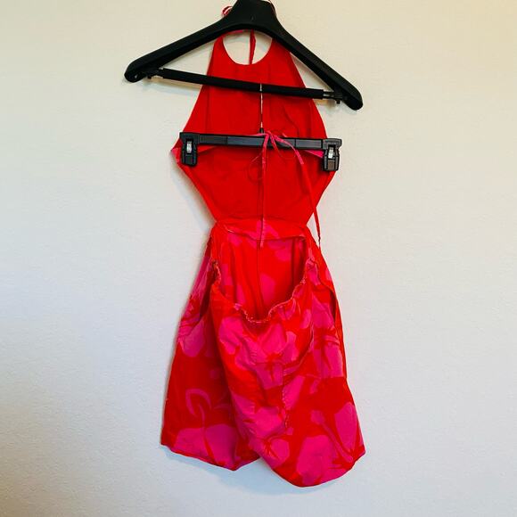 STAUD Georgia Floral Halter Romper - Picture 4 of 15